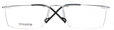 Men Cristal Eyeglasses: Kobe -  Transparent - SpecSMART Eye Clinic (Front View)